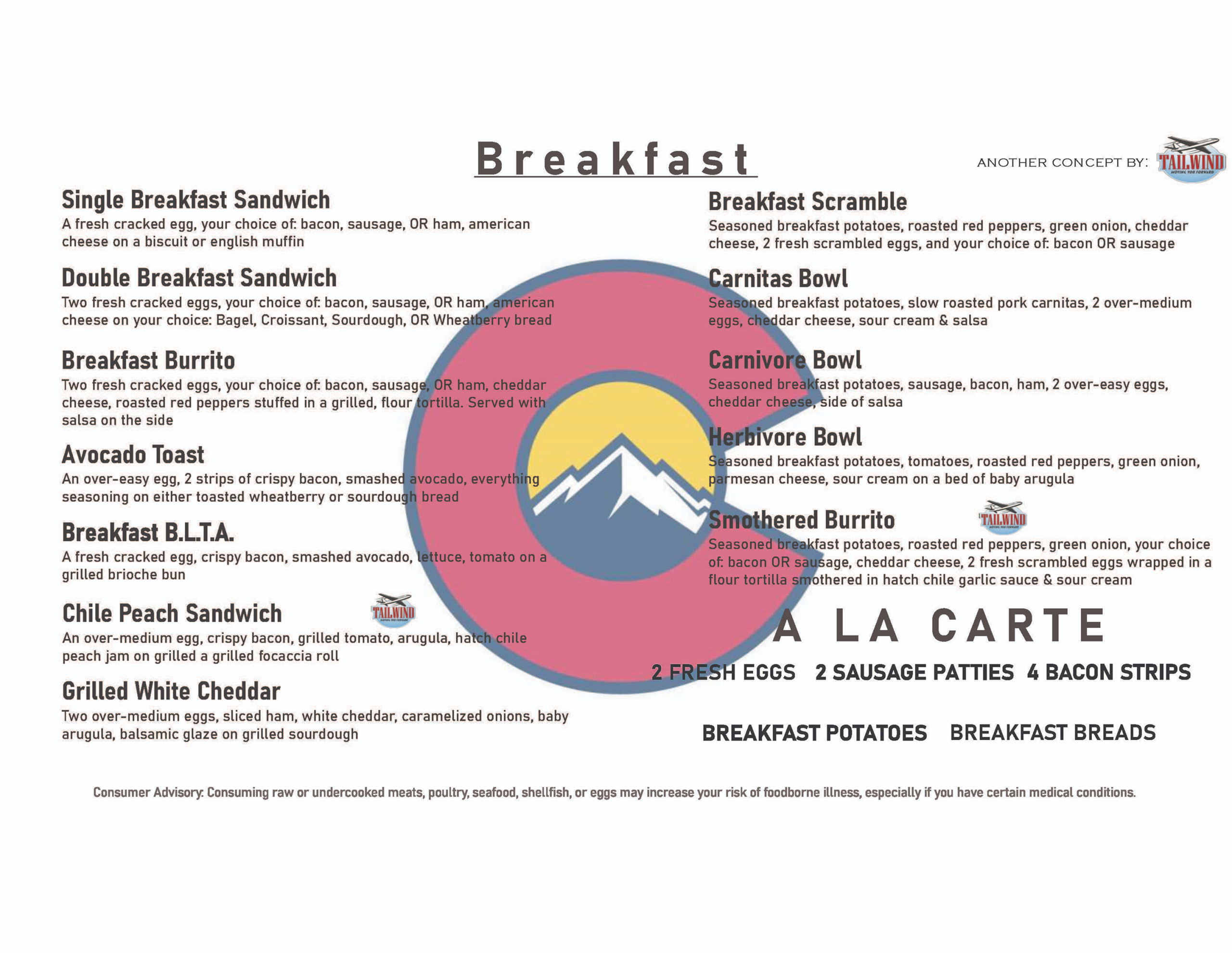 Breakfast menu image