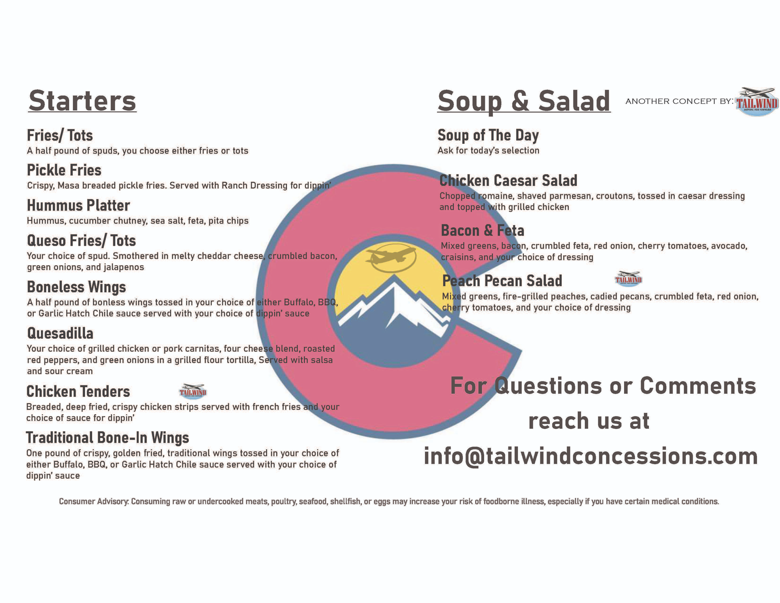 Concession Menu page 2